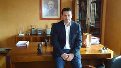 Javier Fern�ndez Lanero en la sede de UGT en Oviedo