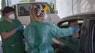 Cribado covid a j�venes en el hospital Gil Casares de Santiago