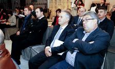 Los representantes del sector de hosteler�a acudieron a la presentaci�n de Santiago (�) Tapas. 