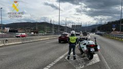 Guardia Civil de Trfico en el Corredor del Naln