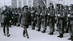 Francisco Franco en Lugo, y al que se le retir la Medalla de Oro y el ttulo de Alcalde Perpetuo