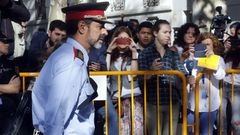 Trapero, en el 2017 a su salida de la Audiencia Nacional