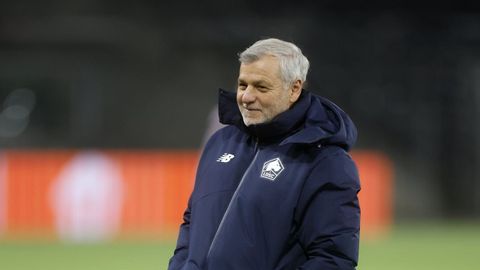 El entrenador del Lille, rival del Celta este jueves, Bruno Genesio.
