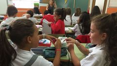 Primer d�a de colegio en el colegio Bel�n de Ferrol