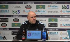 Fredi �lvarez, durante la rueda de prensa posterior al partido entre Celta Fortuna y Ponferradina.
