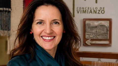 Guadalupe V�zquez, autora deste artigo, en Vimianzo 