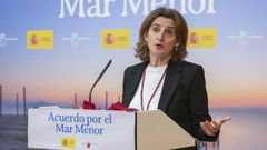 La ministra de Transici�n Ecol�gica y Reto Demogr�fico y vicepresidenta tercera del Gobierno, Teresa Ribera.