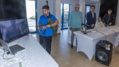 Un instante del emotivo acto celebrado en Fisterra