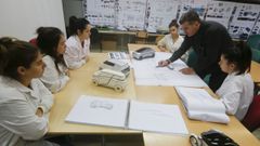 Imagen de archivo de una clase en la Escola Universitaria de Deseño Industrial (EUDI)