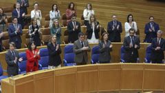 Nueva distribuci�n de los conselleiros en el Parlamento.