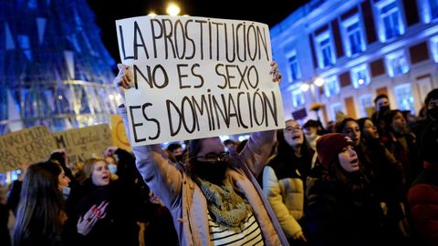 Manifestacin en Madrid para exigir la abolicin de la prostitucin