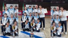 Deportistas del Malama en el campeonato de Espaa.