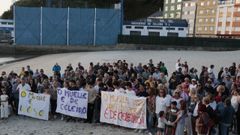 La concentraci�n vecinal se celebr� en el arenal de Celeiro