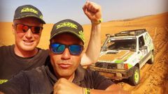 David Rodr�guez y Adri�n Gil, vecinos de San Sadurni�o y campeones del Panda Raid 2023 en Marruecos