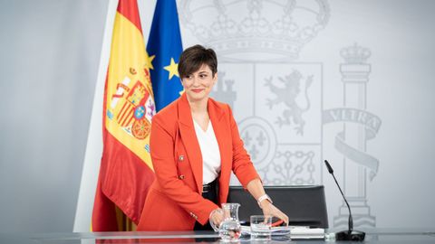La portavoz del Ejecutivo Isabel Rodr�guez, este martes tras la �ltima reuni�n del Consejo de Ministros