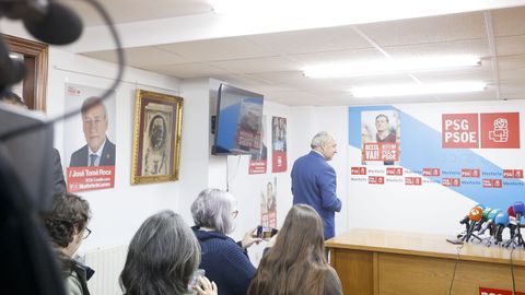 Jos� Tom�, el d�a que anunci� la dimisi�n como presidente de la Diputaci�n tras conocerse que hab�a denuncias contra �l