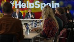 El l�der del PP, Alberto N��ez Feijoo, mantiene este martes una reuni�n con una treintena de corresponsales extranjeros en Espa�a mientras su formaci�n busca internacionalizar su denuncia sobre que Pedro S�nchez ha pactado una amnist�a �anticonstitucional� para continuar al frente del Gobierno.