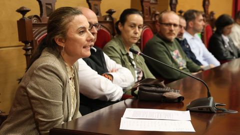 Sabela Fole durante una sesi�n plenaria.