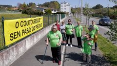 Los vecinos de O Couto llevan m�s de dos a�os reclamando un paso de peatones en la carretera auton�mica.