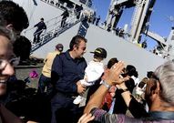 Llegada del �Cantabria� por primera vez a Ferrol.