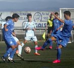 El Agui�o de cadetes, de azul, cay� ante el Oroso por 1-2. 