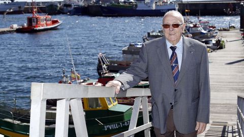 Juan P�rez, en una foto de archivo en el puerto de Ribeira.