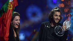 Salvador Sobral, exultante tras ganar Eurovisi�n