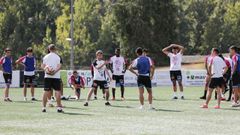 Primer entrenamiento del Ourense Club de Ftbol en la pretemporada 21/22