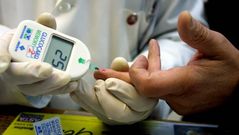 Prueba de la diabetes.