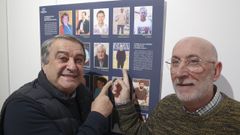 Roberto Amado y Tom�s Llao son los art�fices de esta exposici�n conmemorativa del medio siglo de vida del f�tbol sala en Ferrol.