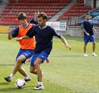 La plantilla realiz� ayer su �ltima sesi�n de entreno.