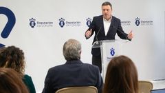 Valent�n Gonz�lez Formoso, en un acto p�blico.