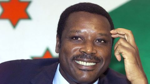El presidente de Burundi, Pierre Buyoya