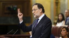 Rajoy (PP), en su intervenci�n de este viernes. 