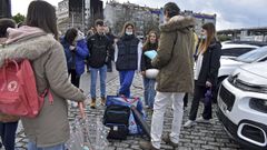 Pr�ctica en el mar de alumnos de un instituto de Pontevedra
