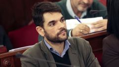 El concejal socialista Juli�n Reina durante un pleno en Ferrol, en foto de archivo.
