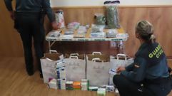 El material incautado en el registro realizado en �ntoma