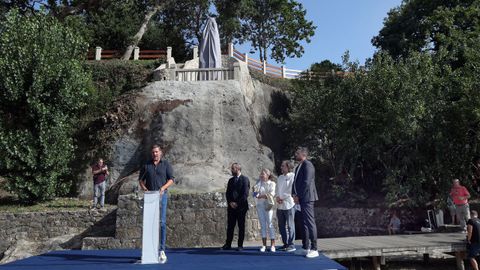 Acto de reposici�n de la escultura de Francisco Asorey de la Virxe da Guadalupe