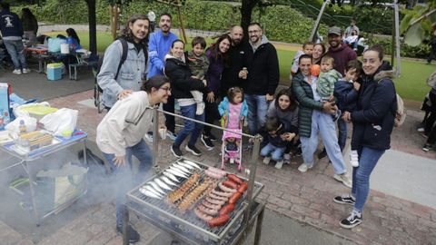 Fiesta de San Xon en la plaza Elptica de Los Rosales