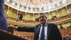 El portavoz del PSOE, Patxi L�pez, en un pleno el Congreso.