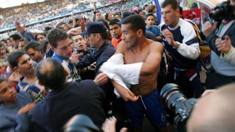 En su ltimo partido en Riazor en el 2005