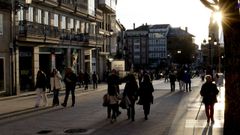 Imagen de archivo del centro hist�rico de Lugo