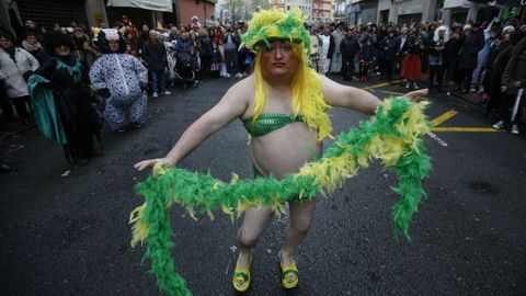 Alvarito, choqueiro m�tico en la calle de la torre de A Coru�a