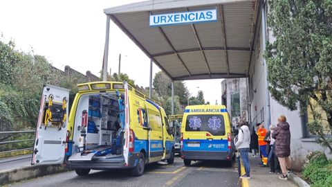 Entrada al servicio de urgencias del hospital Montecelo de Pontevedra, en una imagen de archivo. 