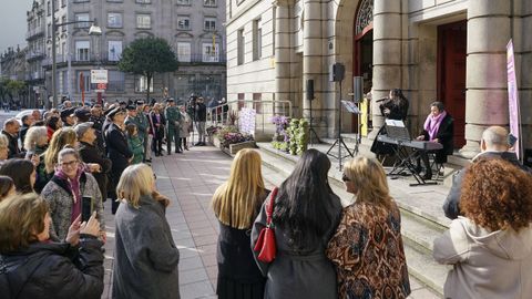 Acto institucional presidido por el subdelegado del Gobierno en Ourense, Eladio Santos, con motivo del D�a Internacional de Eliminaci�n da Violencia contra as Mulleres, 25N.