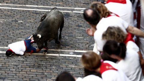 Peligroso tercer encierro en los sanfermines