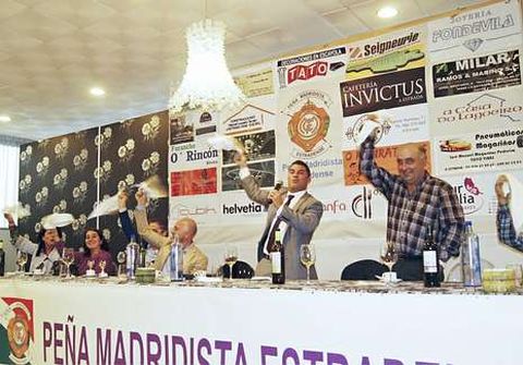 Un momento de la celebraci�n del vig�simo aniversario de la Pe�a. 