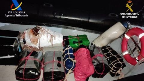 Los fardos encontrados atados a la tobera