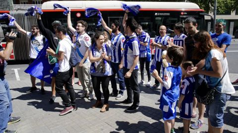 Aficionados del Dpor en Barcelona. 