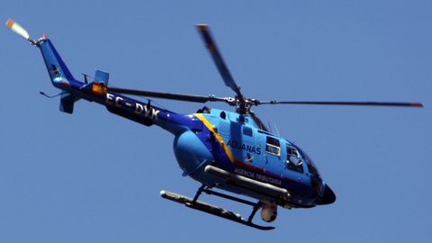 Imagen de archivo del helic�ptero de Vigilancia Aduanera en Galicia, y que tiene la base en el aeropuerto de Vigo.